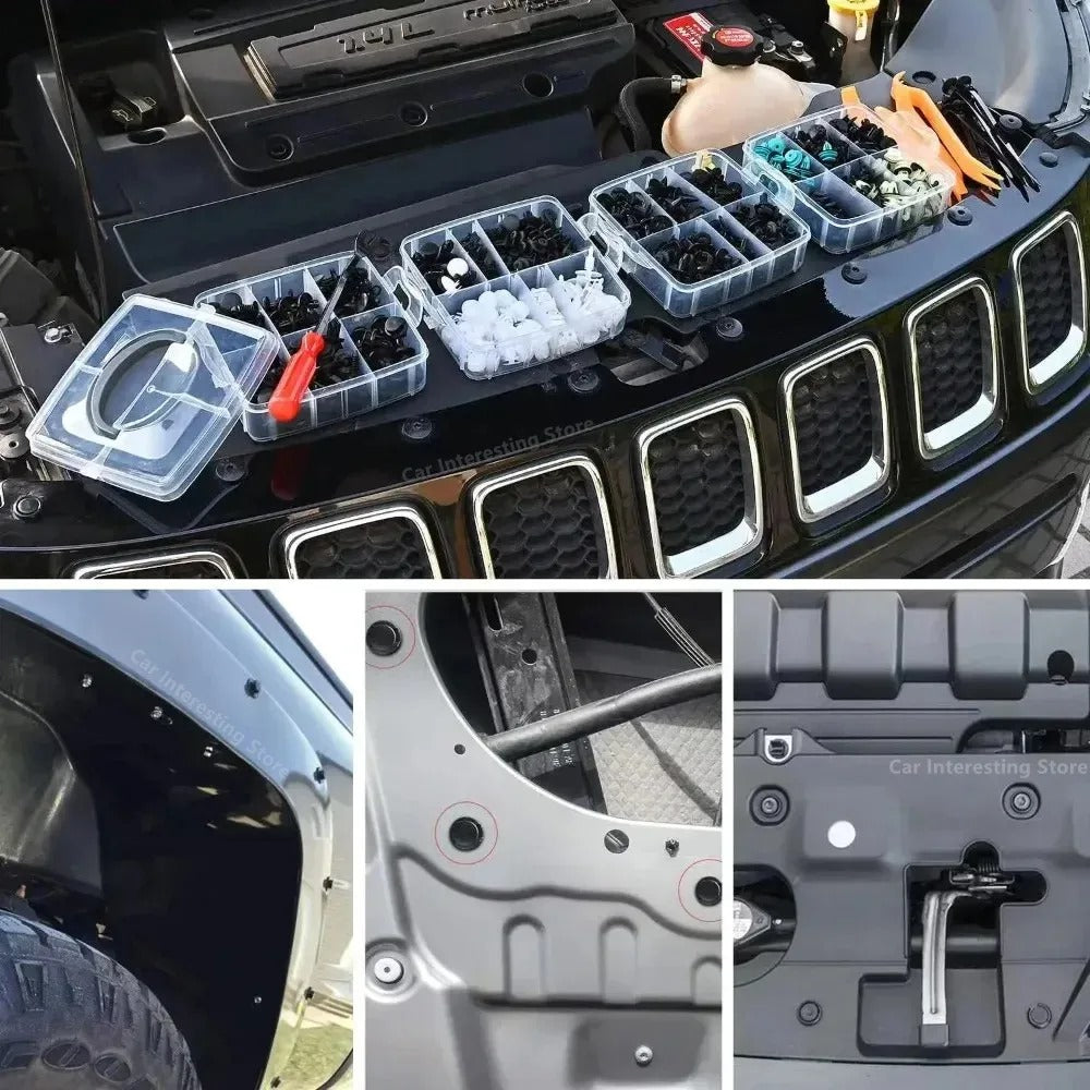 Kit de Clip de sujeción para coche, remache de guardabarros, pasador de retención de empuje de carrocería, remache de parachoques, reparación de Panel de puerta, piezas-800