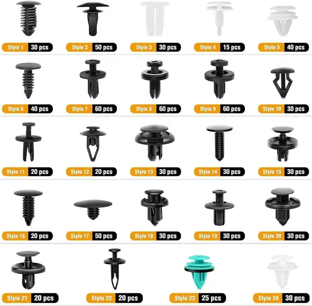 Kit de Clip de sujeción para coche, remache de guardabarros, pasador de retención de empuje de carrocería, remache de parachoques, reparación de Panel de puerta, piezas-800