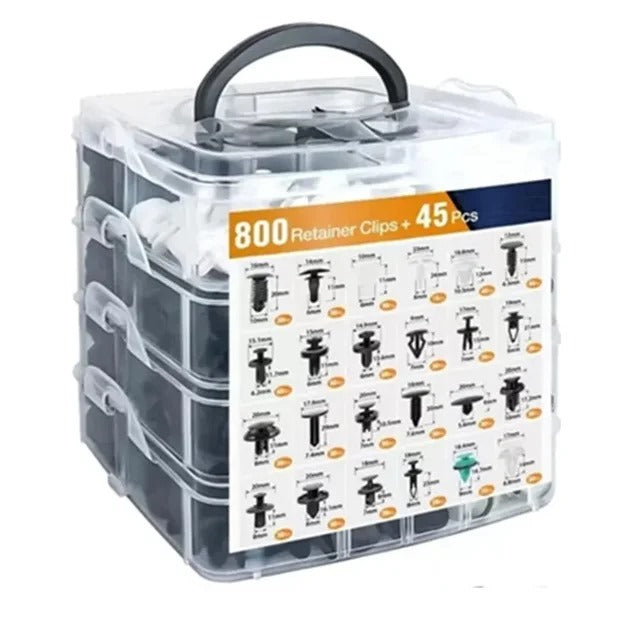 Kit de Clip de sujeción para coche, remache de guardabarros, pasador de retención de empuje de carrocería, remache de parachoques, reparación de Panel de puerta, piezas-800