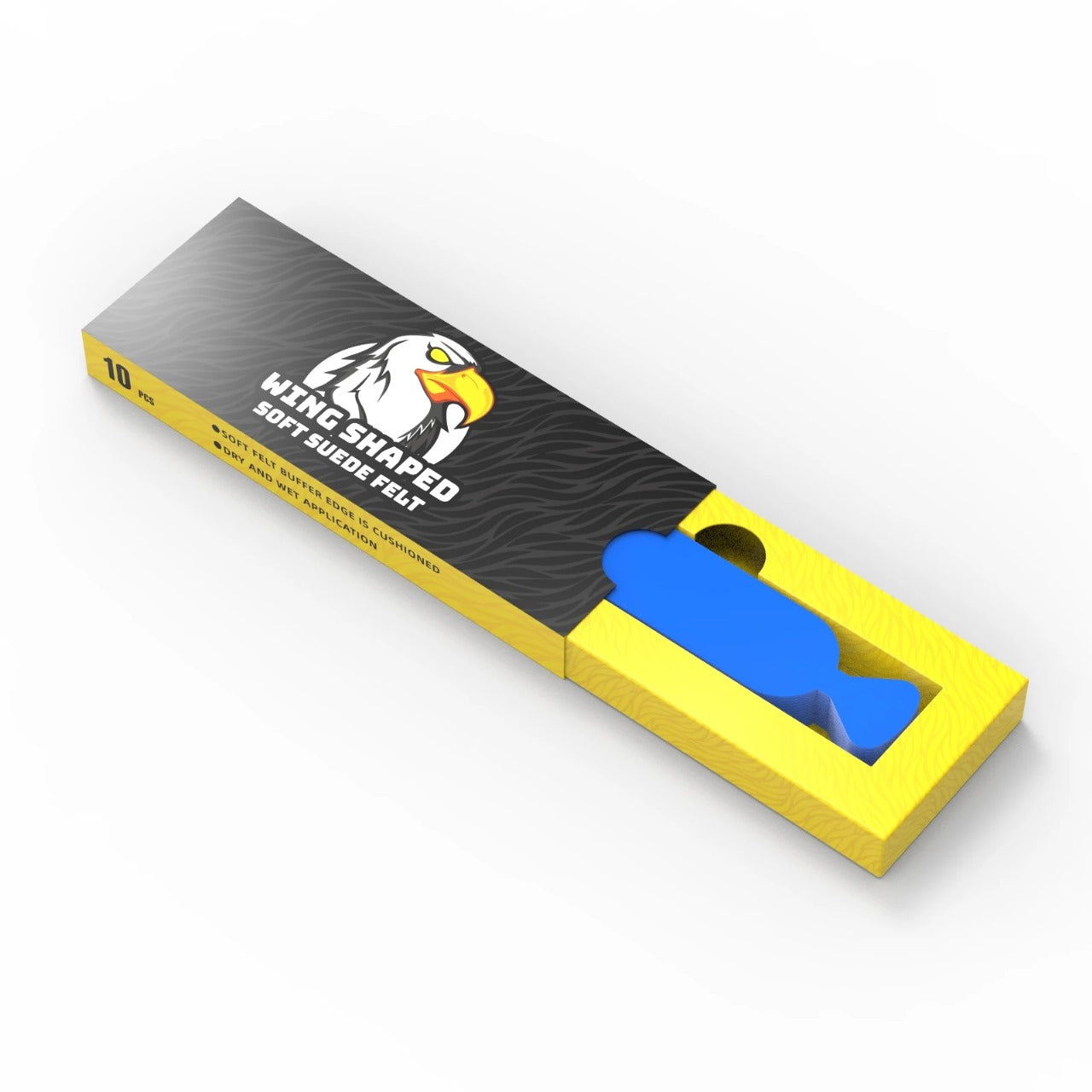 Paño de Fieltro para Envoltura de Película de Vinilo, Herramientas de Limpieza de Ventana de Coche, Raspador de Tinte, Protector de Borde de Gamuza, Reemplazo, 10
